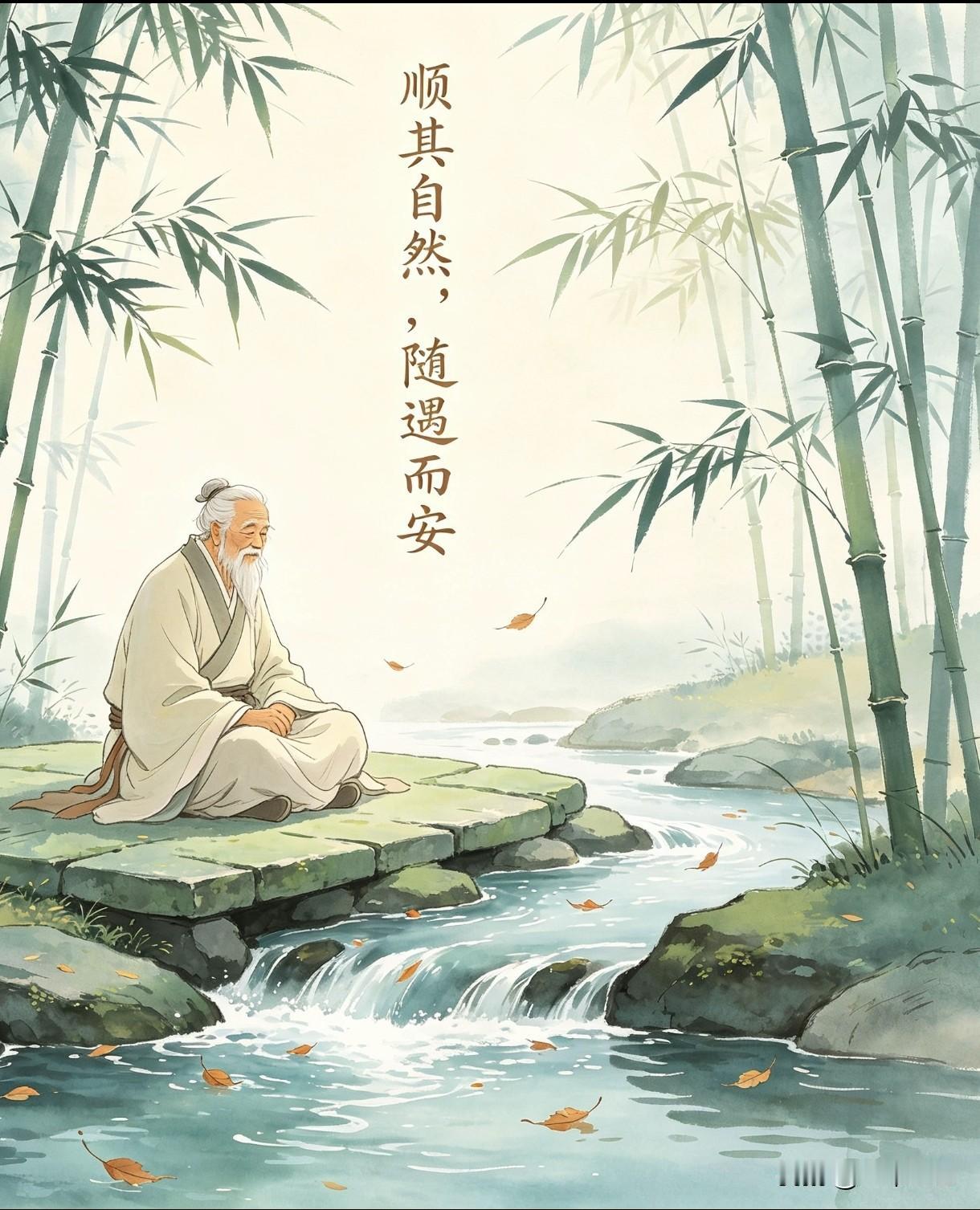 随遇而安、顺其自然，不是消极认命，而是一种豁达的生活态度。无能为力时，只能任事情
