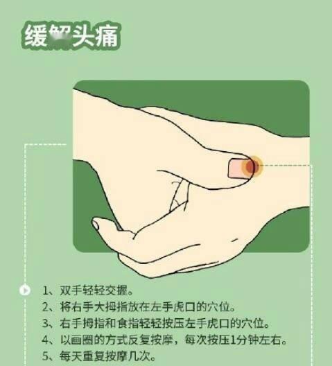 缓解身体疼痛的10个按摩手法 ​​​