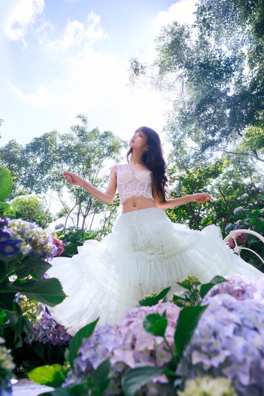 存一些绣球花的拍照姿势🫧
