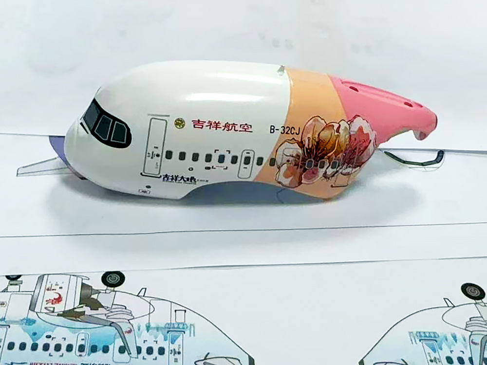 工厂流出图：首批A320彩绘机！太惊艳了！Q版飞机模型a320neo