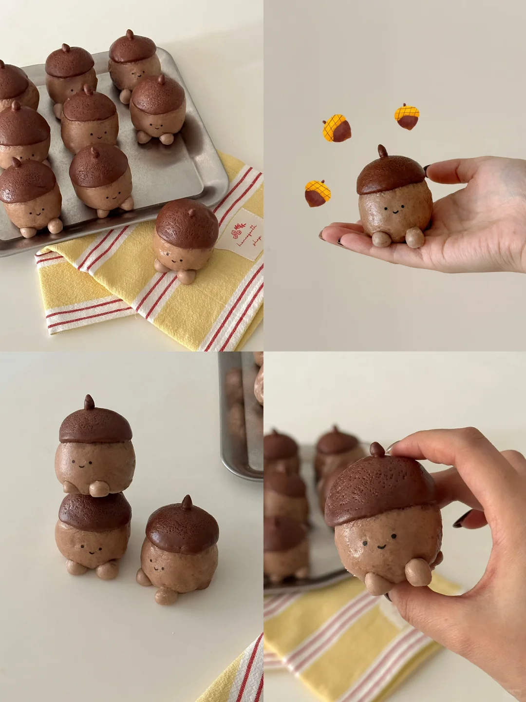 jellycat橡子栗子泥🌰夹心馒头～附教程