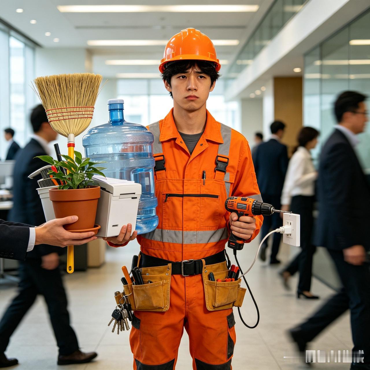 看来我们公司保洁危险了，两次保洁工作被我们电工抢了，很多同事调侃，公司裁人肯定留