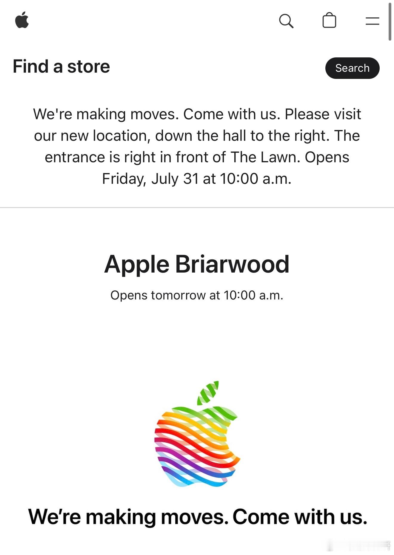 根据门店官方页面信息，Apple位于密歇根州安娜堡市布莱尔伍德购物中心的Appl