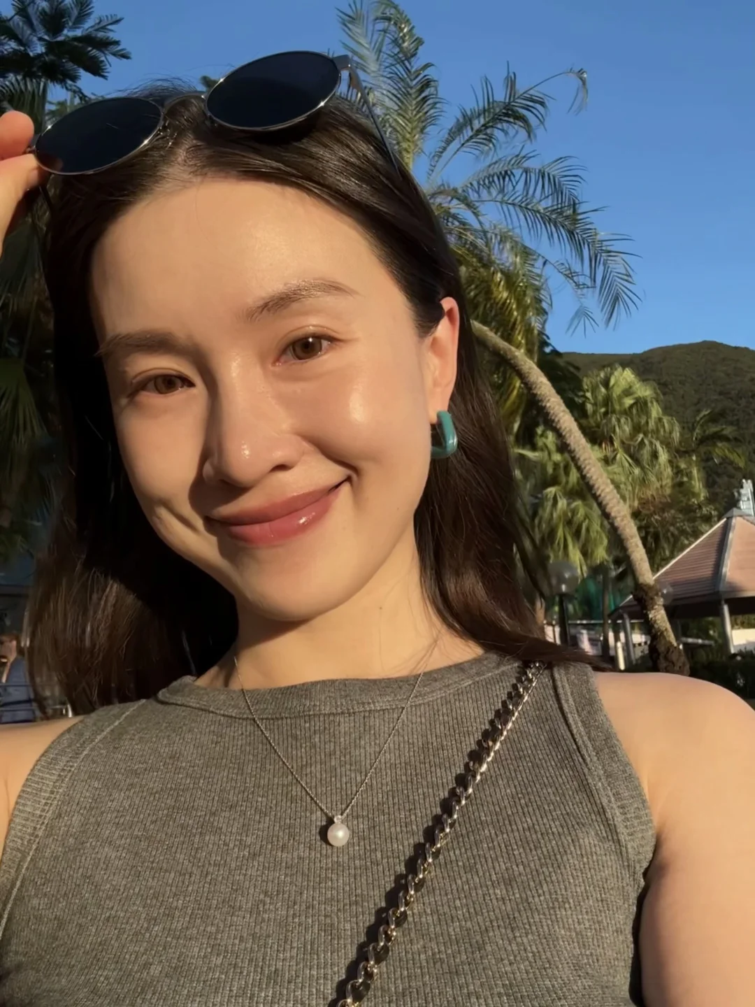 Morning☀️今日好皮肤是浅水湾夕阳给的！