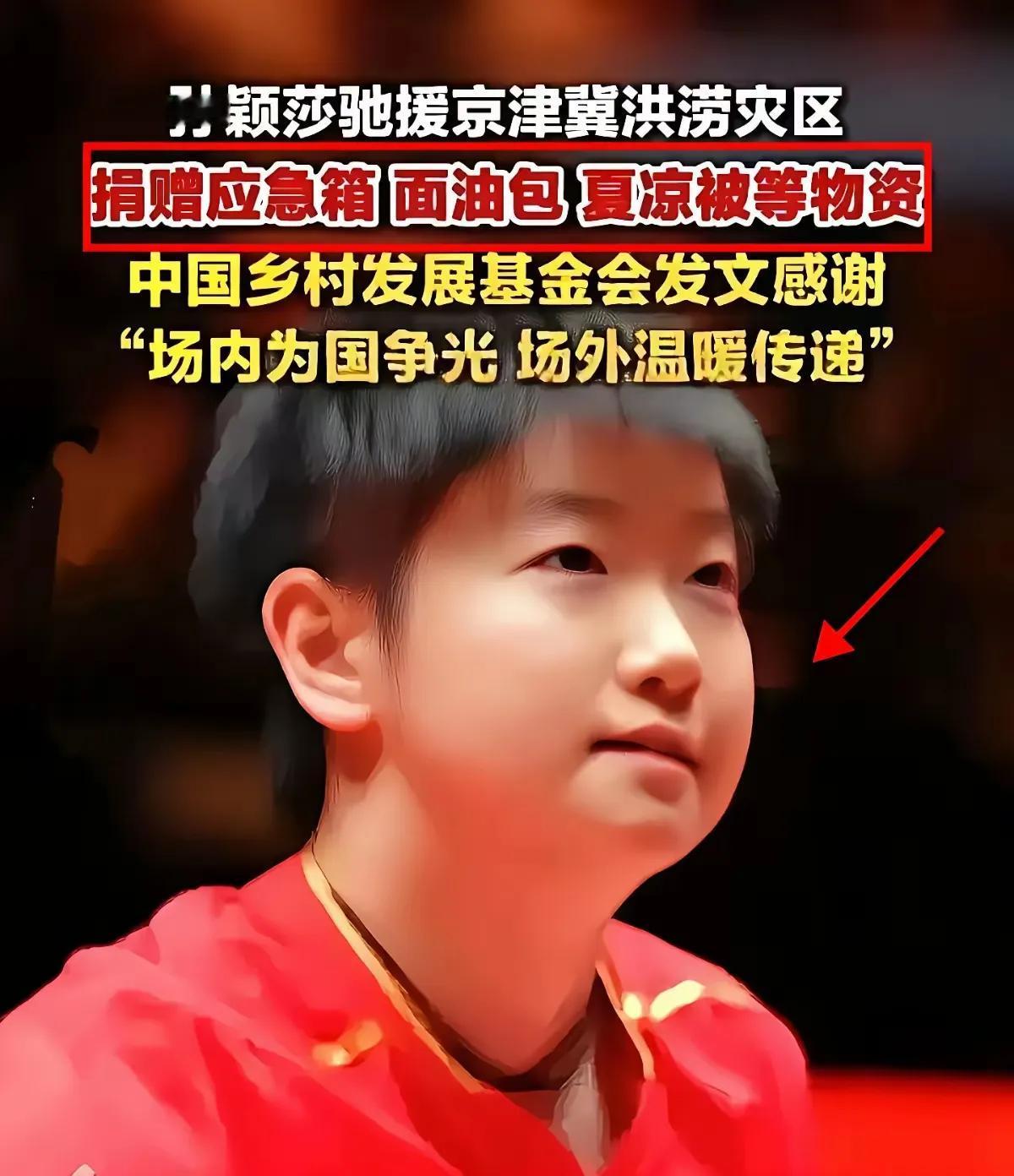莎莎捐款捐物灾区，带动企业发展，这些善举，比金牌闪烁的光芒更耀眼，更明亮。
莎莎