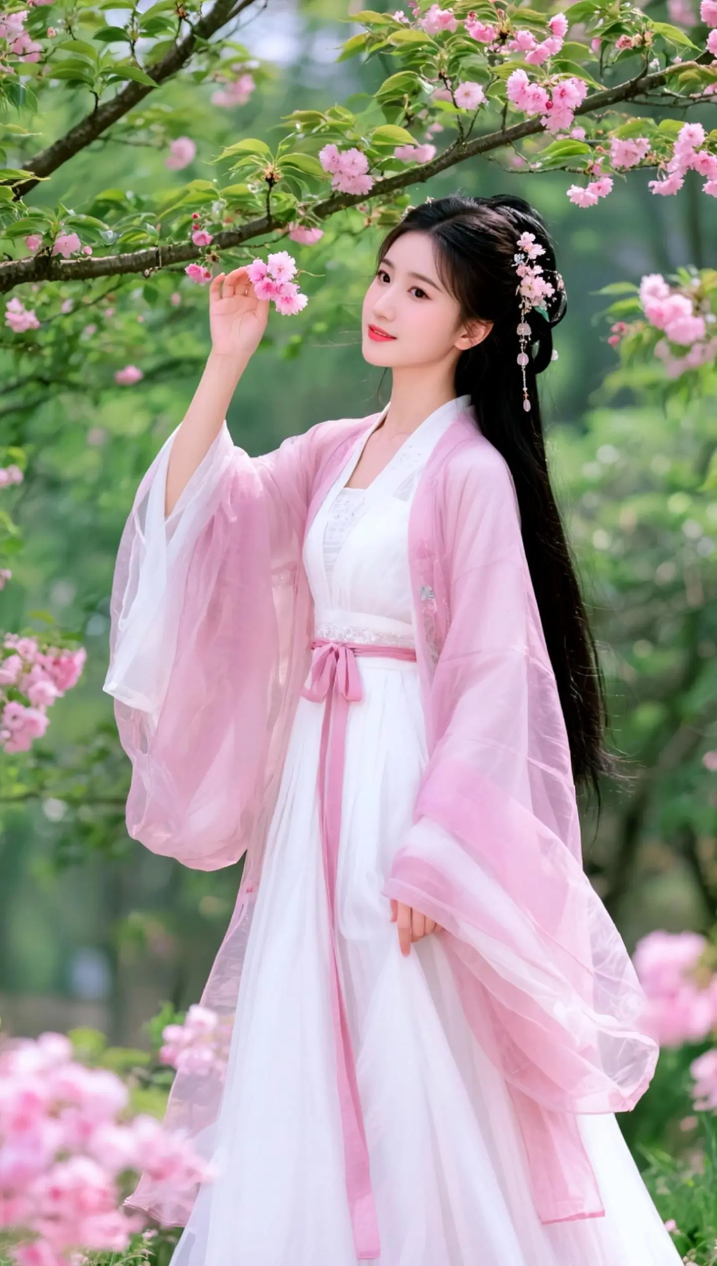 AI樱下汉服照 ai创作
