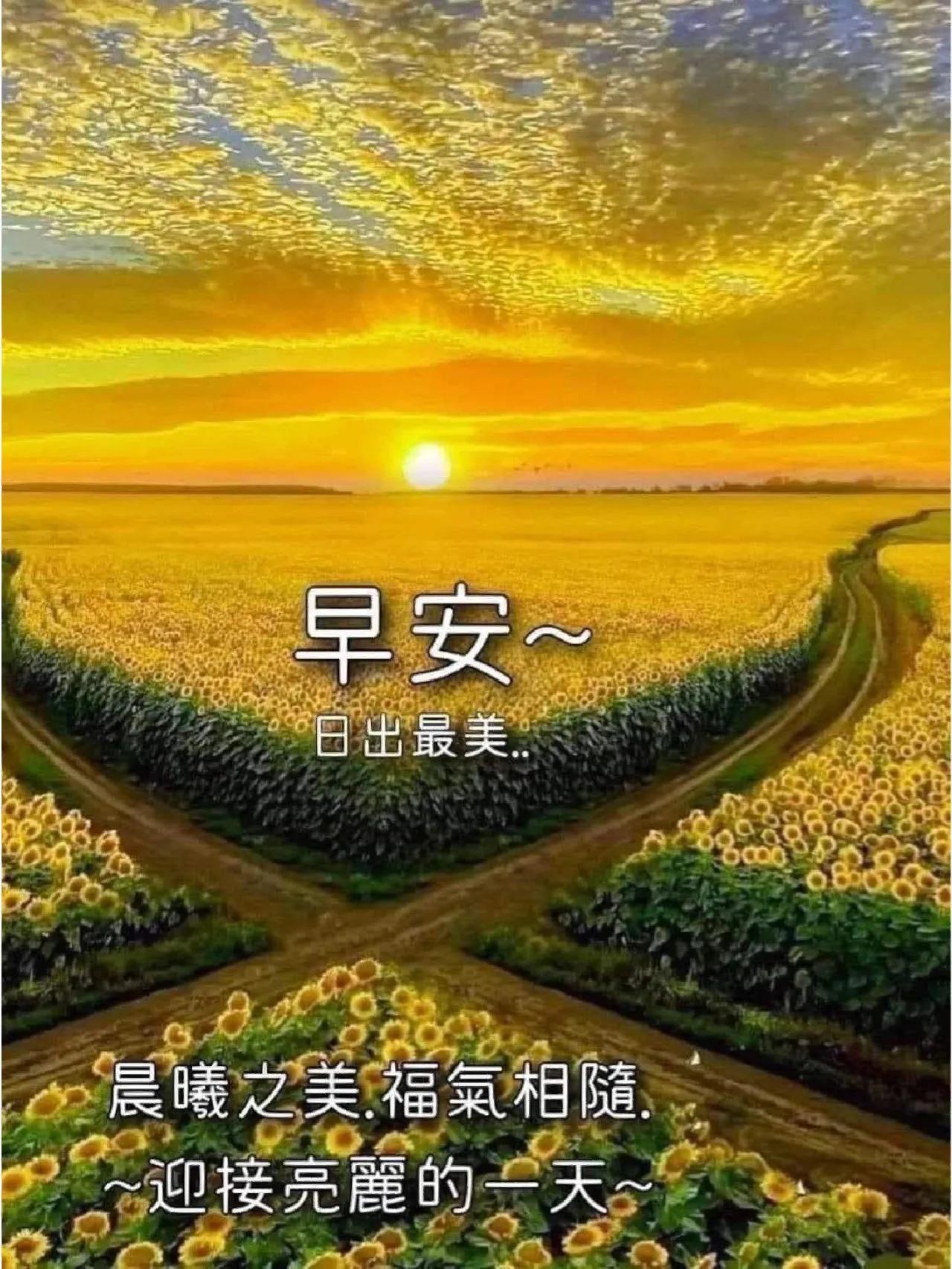 #上联：诗山寻妙句，诚邀下联#
《晨曦之福》
晨曦初绽映天边，
光洒人间意绵绵。