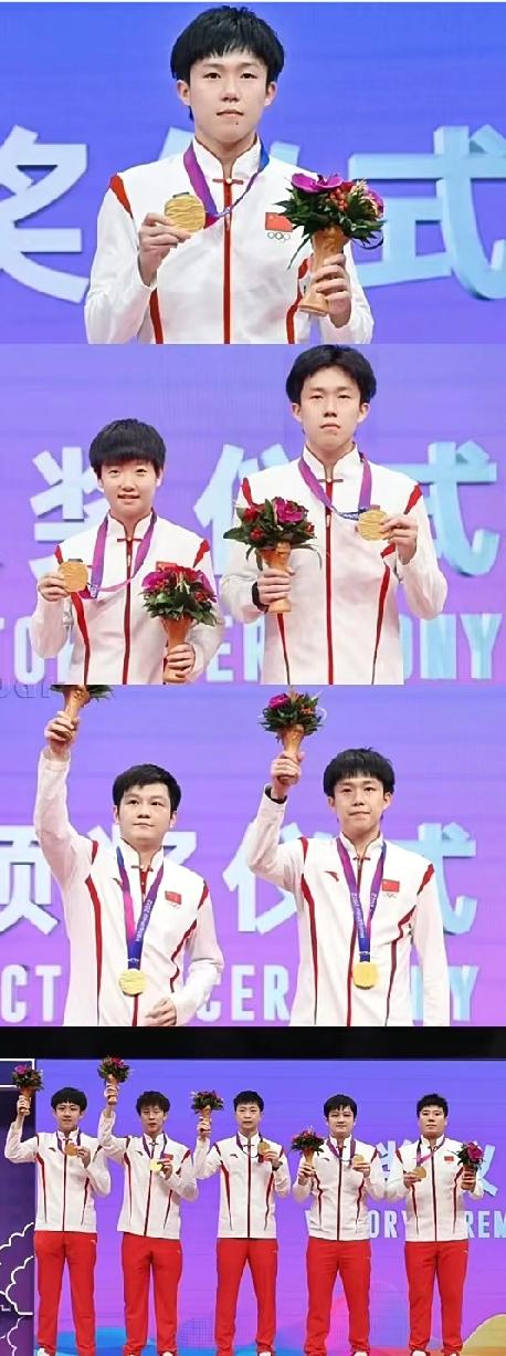 谁还记得2023年的杭州亚运会？王楚钦硬生生拿下男单、混双、男双、团体四枚金牌，