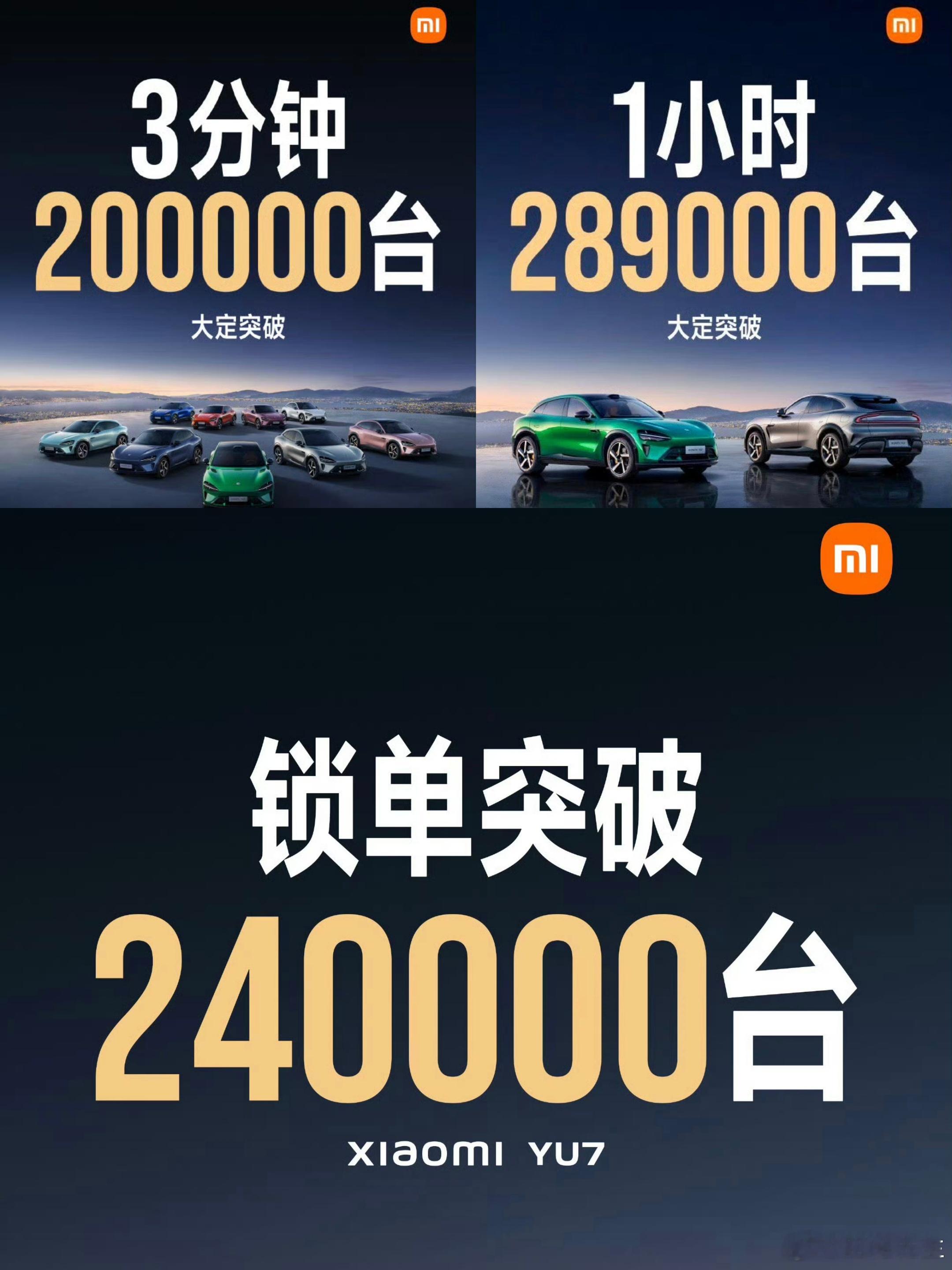 小米YU7这次算不算创造奇迹了？ ​​​