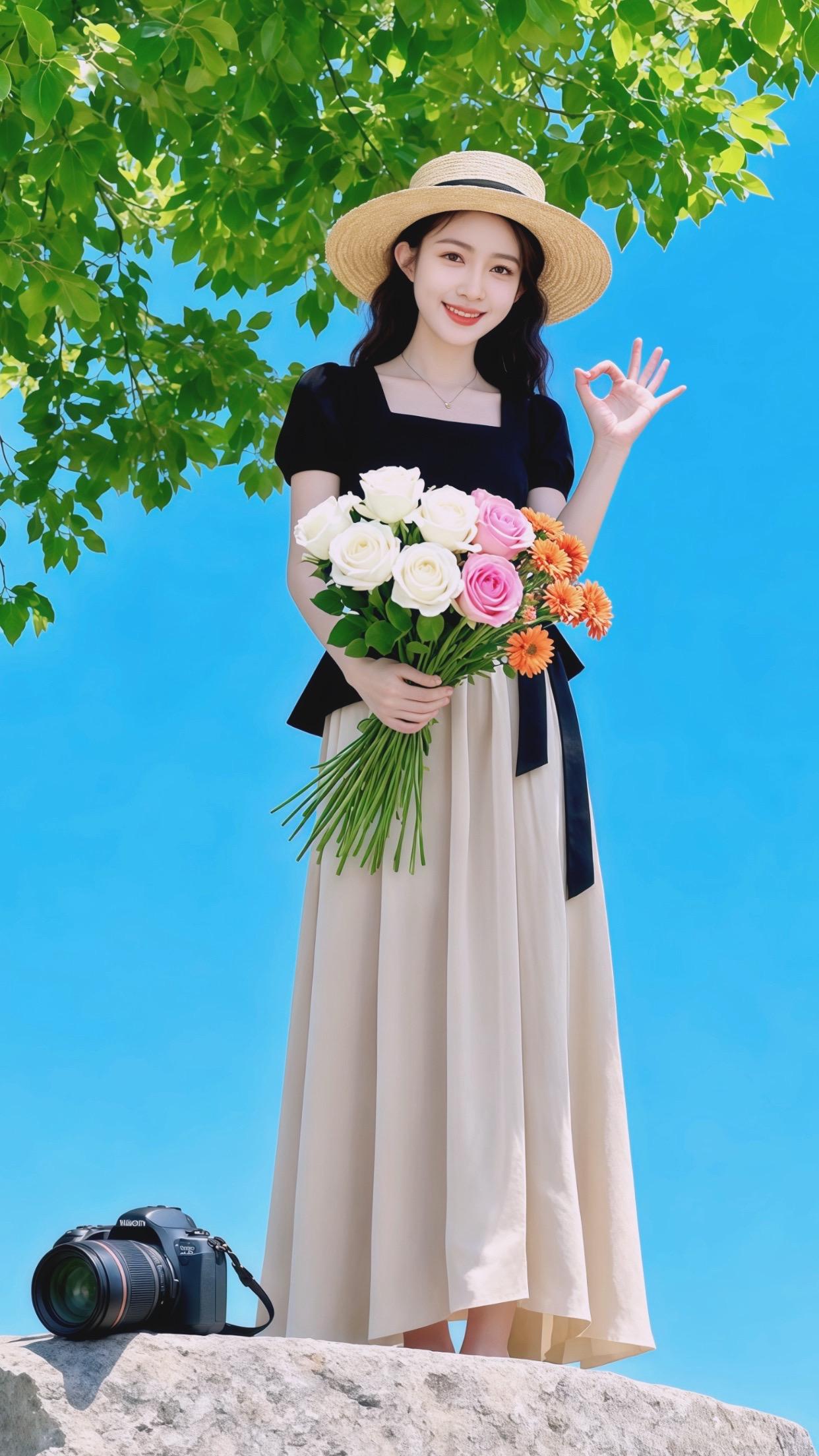 每日搭配分享👗时尚穿搭 穿美裙赴夏日之约 简单穿搭穿出自信穿出美丽 穿出你的时