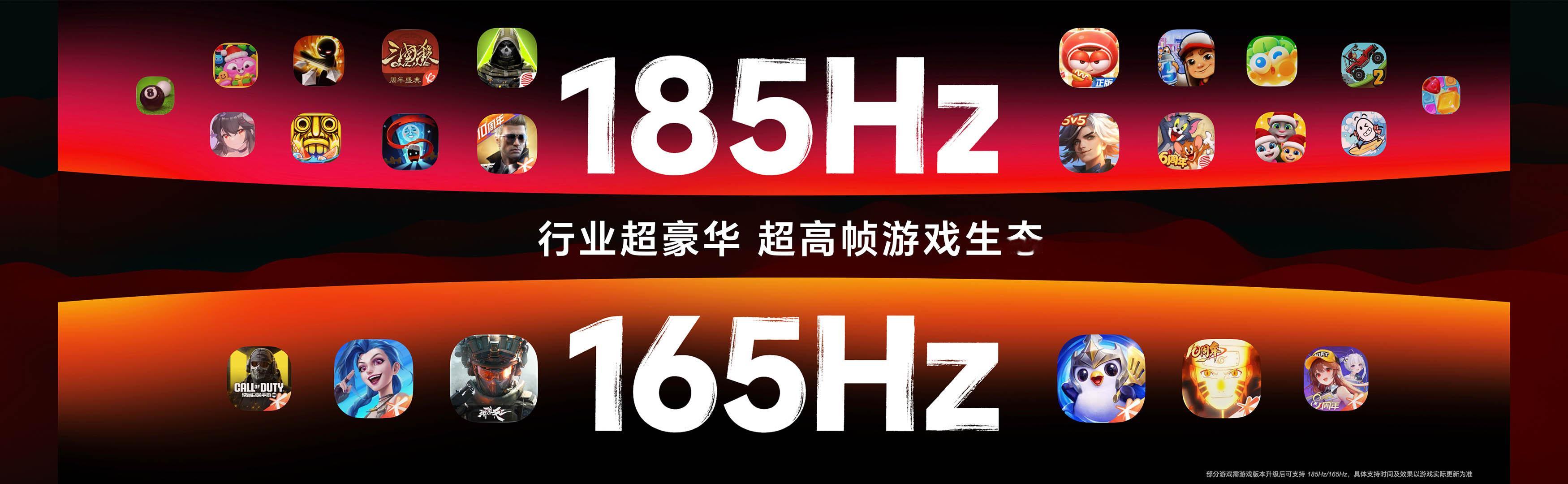 对于游戏生态的适配，荣耀WIN 也挺极致，特别是185、165Hz游戏生态。当然