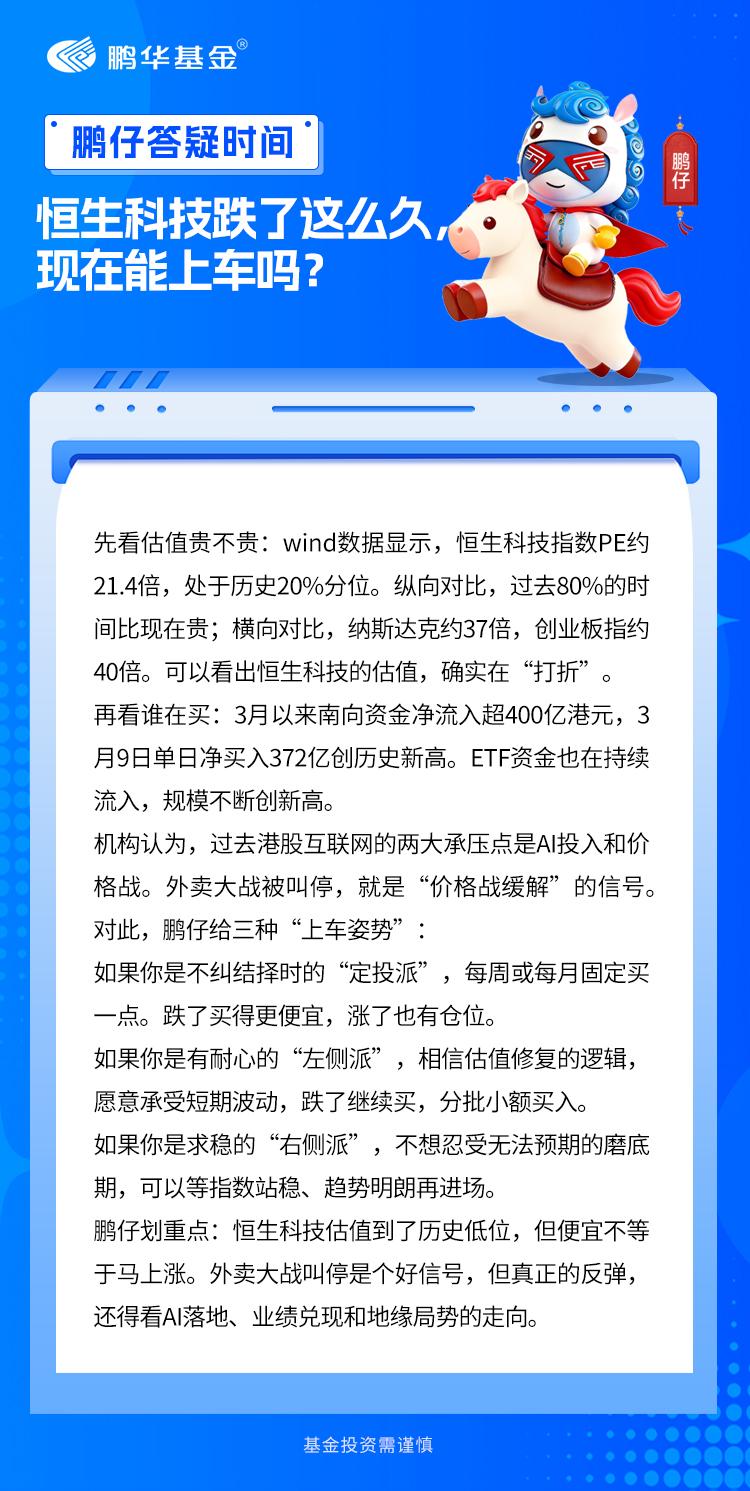 恒生科技指数从去年高点下来，最大回撤近30%。有鹏友问：“跌了这么久，现在是不是