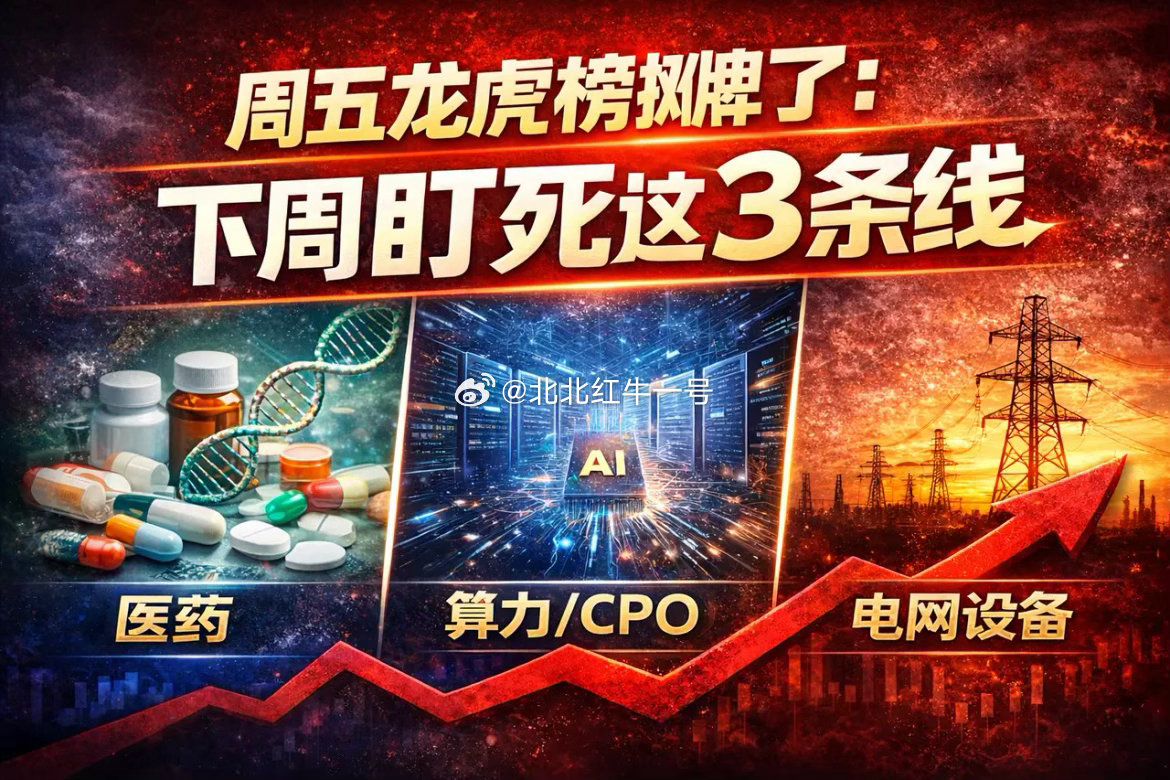 周五龙虎榜定调：下周开盘盯死3条线别纠结指数，资金早已重新排座次。老主线分化、新