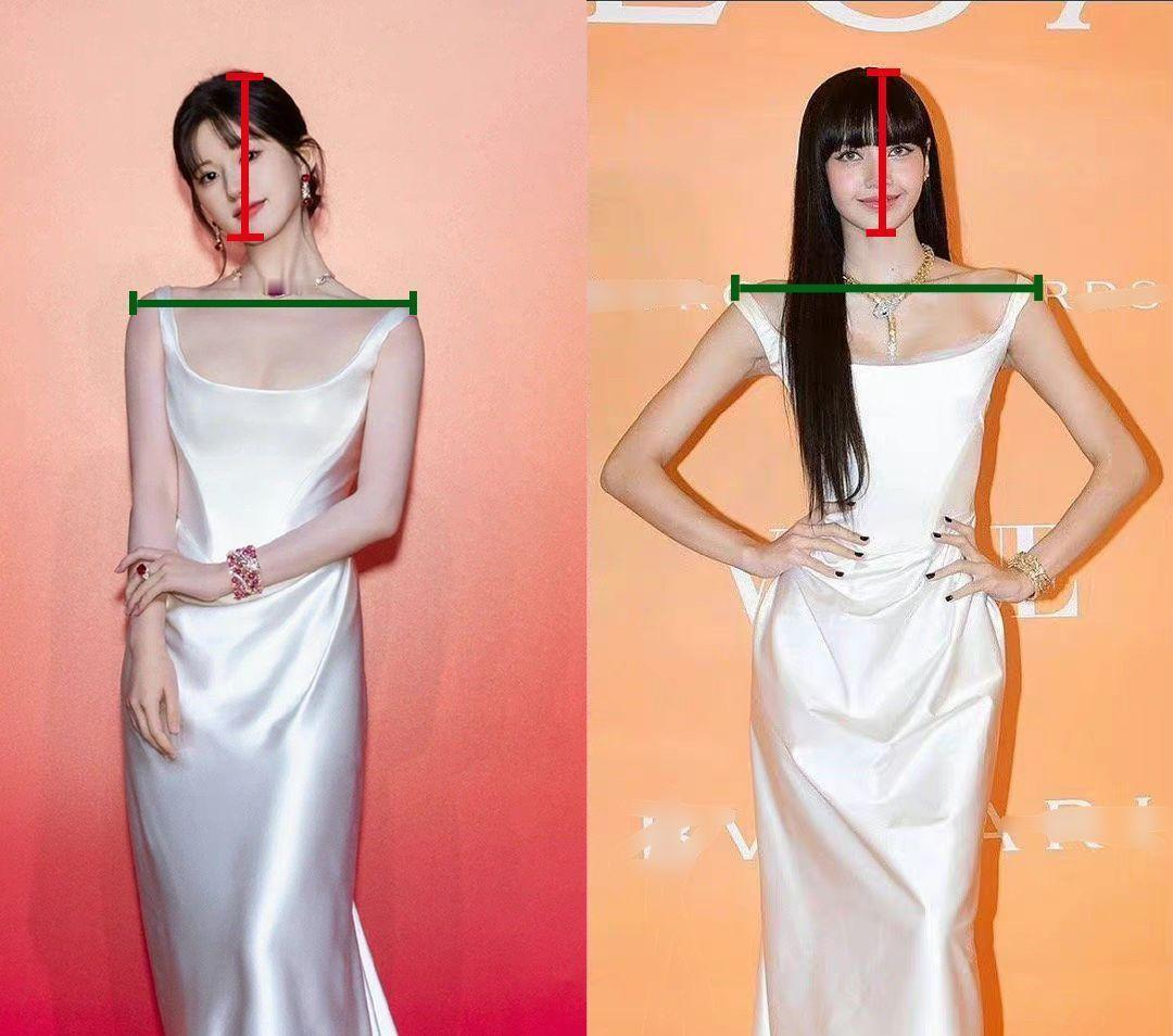 赵露思和Lisa都是直角肩，你更pick谁的？ ​​​