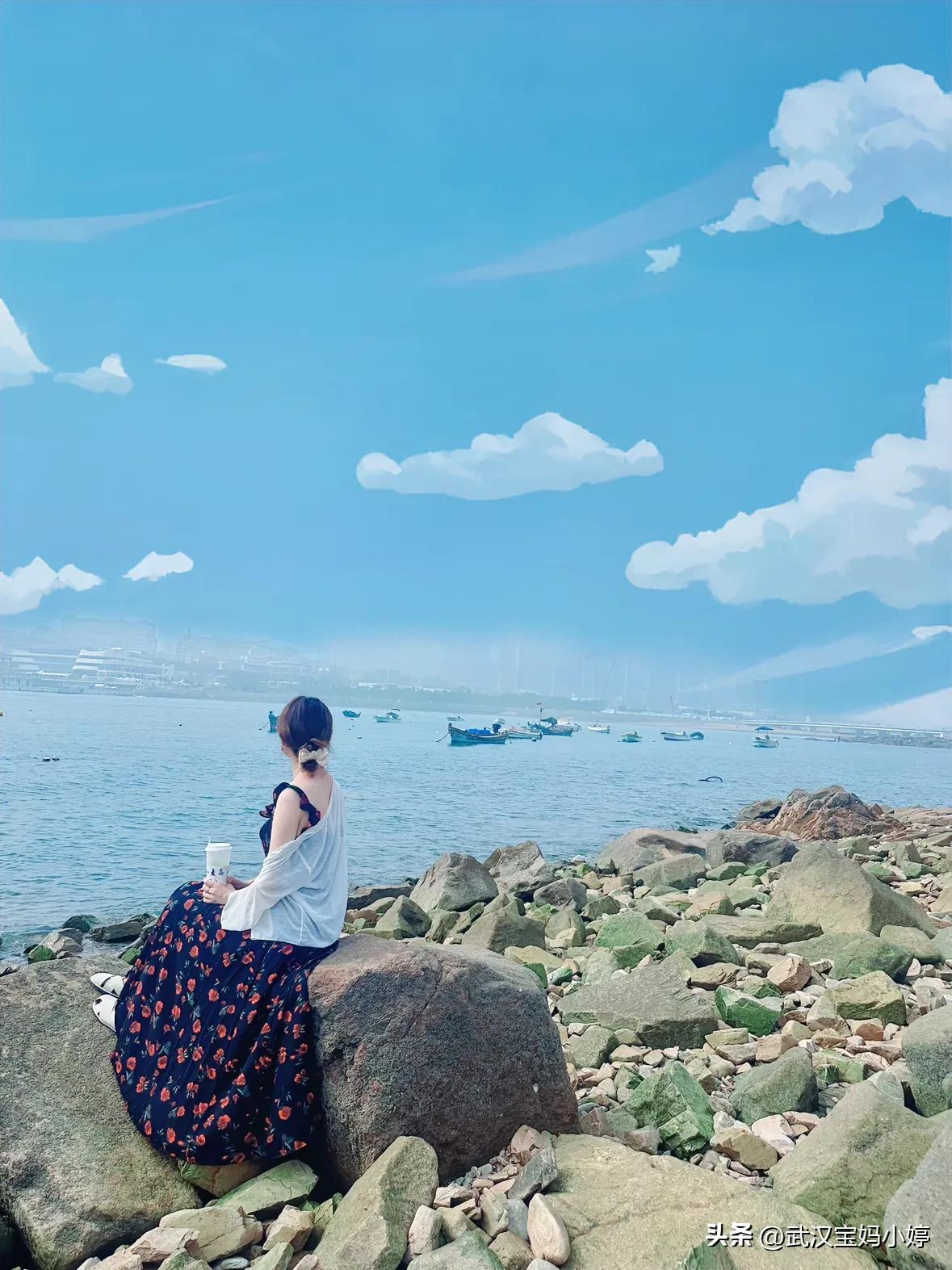 #分享一张你最近旅游的照片#青岛小麦岛，真的很美！太阳也是真的晒！