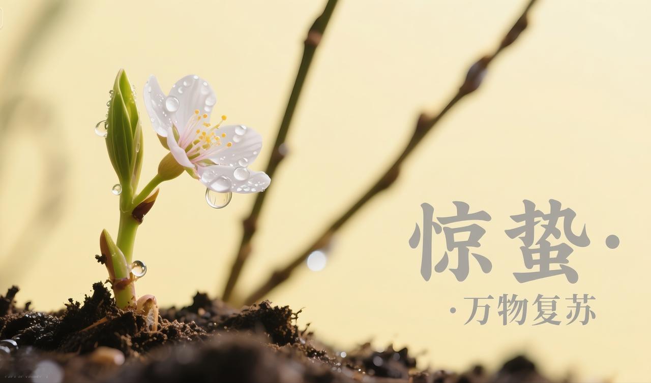 春雷未响先问夏，人间冷暖有传话。

俗话说“惊蛰在头，热死老牛；惊蛰在尾，六月穿