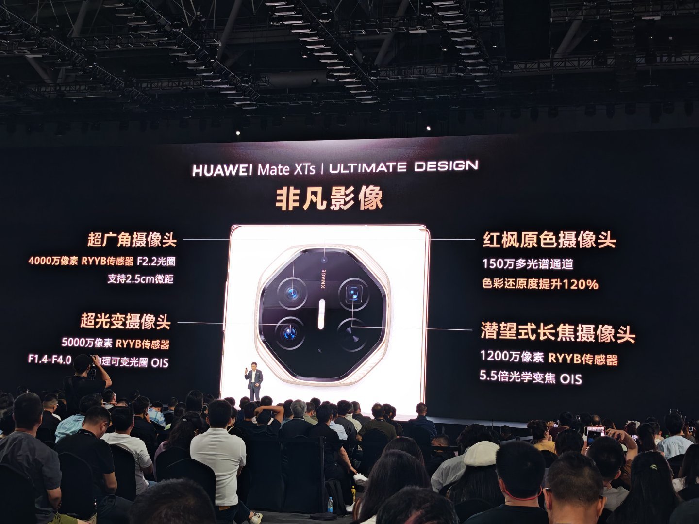 华为新三折叠搭载红枫原色影像华为Mate XTs 非凡大师这次在影像能力上也带来