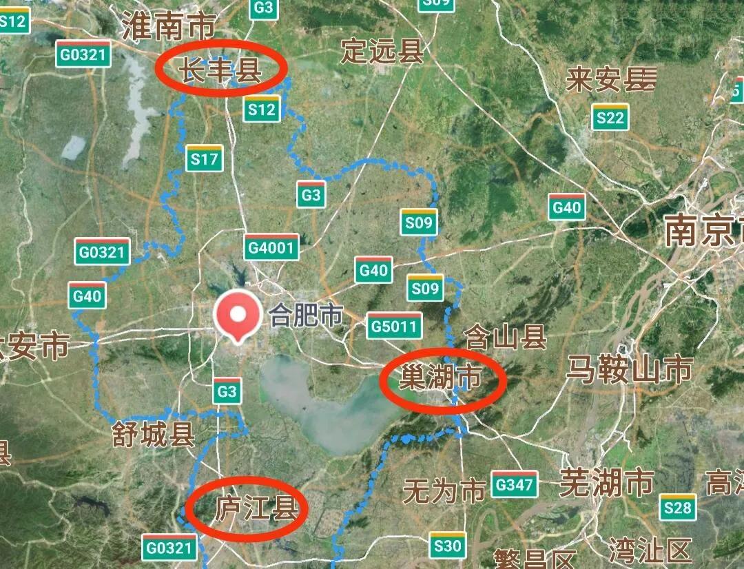 如果让大家在合肥外围的庐江长丰和巢湖市3个县市中选择最有发展潜力的地方，大家会选