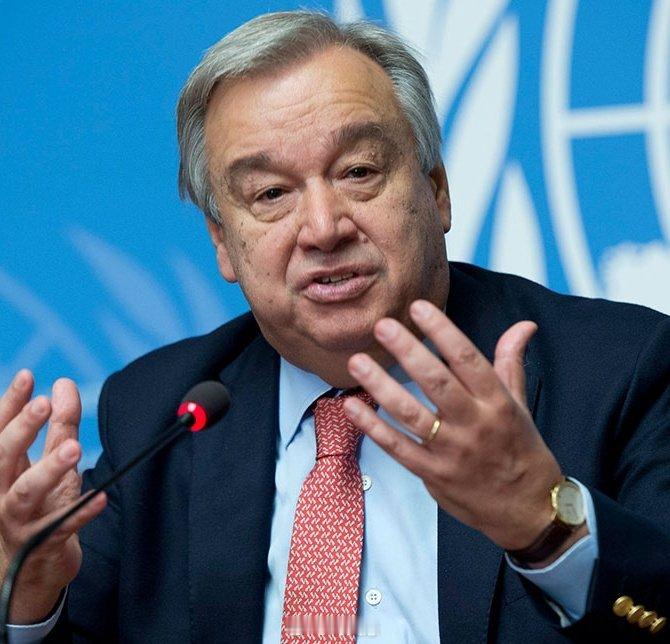 刚刚收到的消息：联合国秘书长古特雷斯表示，美国认为全球合作毫无意义，并且认为其自