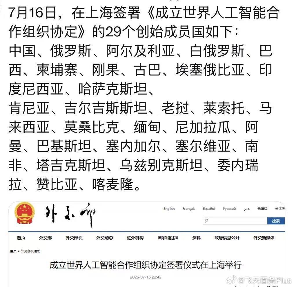 【琅河财经】很多人在嘲笑这个刚成立的世界人工智能合作组织（WAICO），理由是这