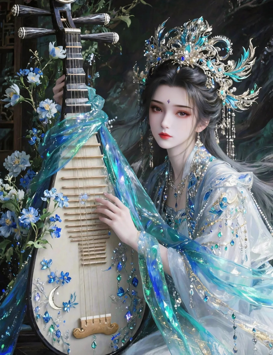 国漫女神🦚婉儿孔雀仙子下凡啦！二次元招新季仙逆女主李慕婉国漫 ​​​