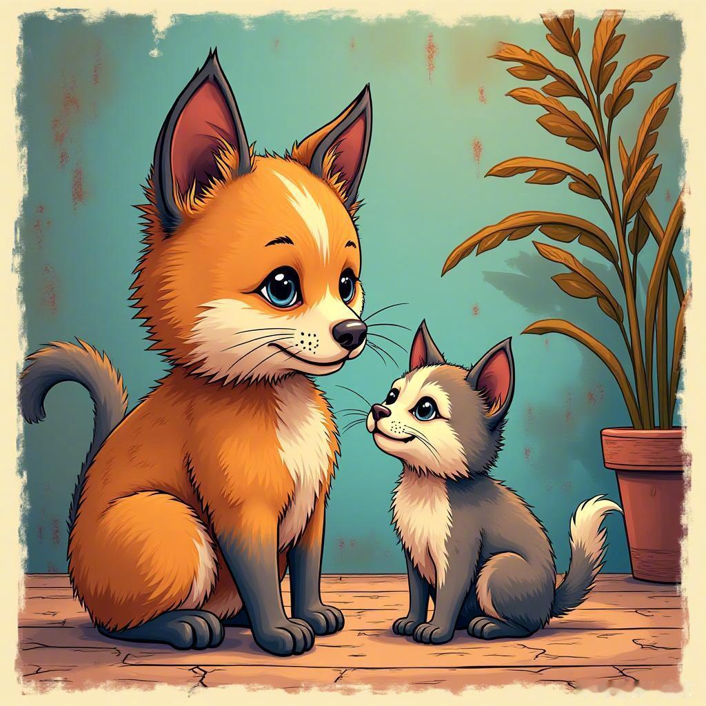 萌宠变得神秘又灵动，竟然让我感受到一丝人类智慧的气息！😂 生活中的小确幸，就是