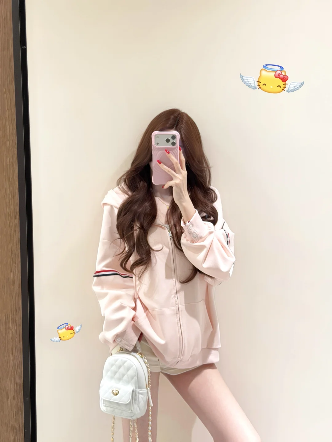 开春慵懒淡粉卫衣外套🐰