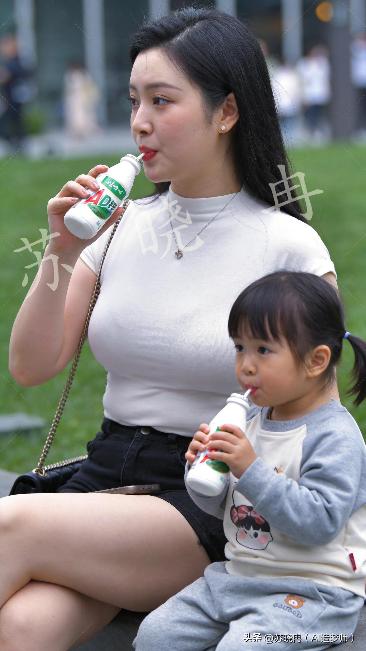 小丫头小眉头皱着，眼睛却亮晶晶的，说：“妈妈，这个好好喝！”
 
恍惚间想起，小