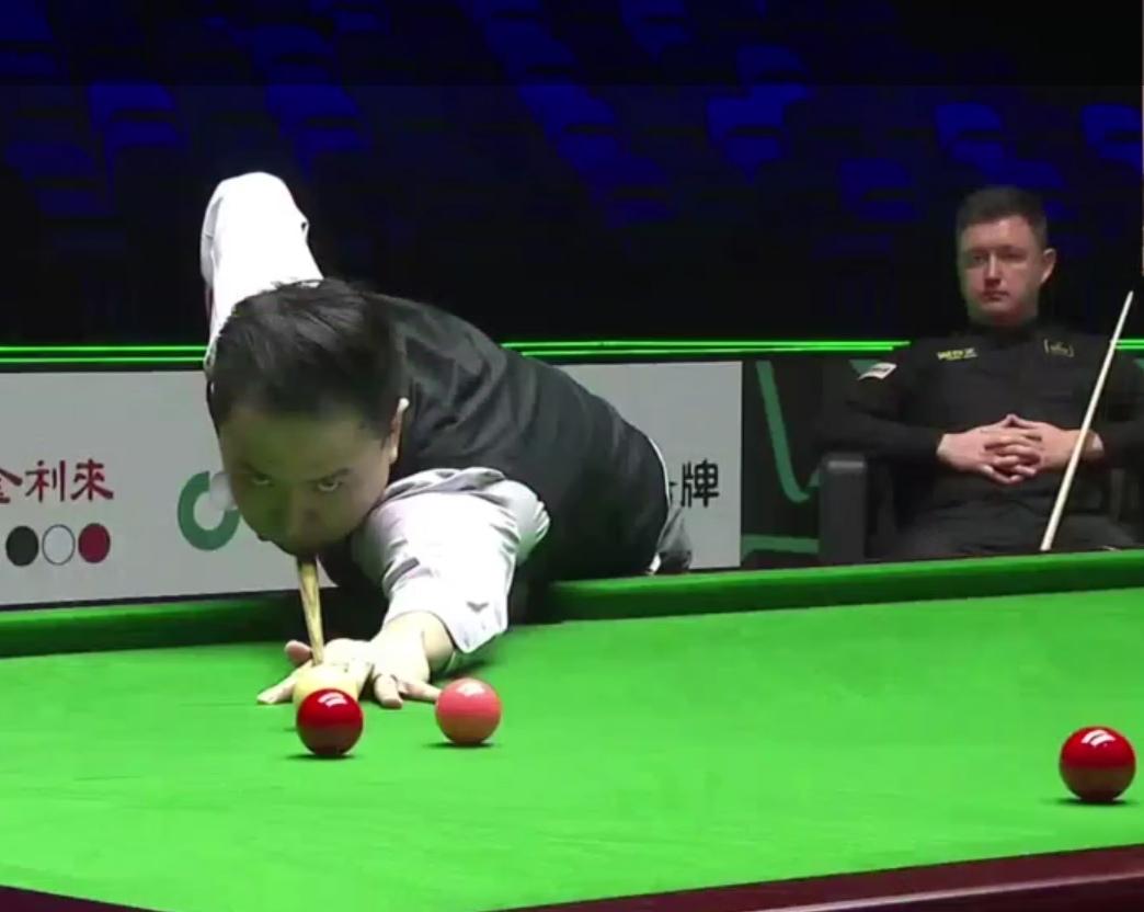 斯诺克世界大奖赛揭幕战：肖国栋3-1领先凯伦威尔逊
​
​       北京时间