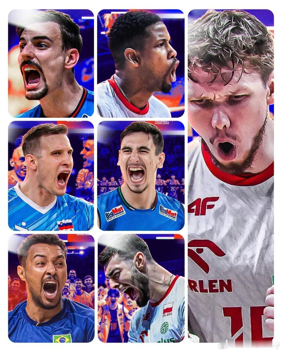 【2025世界男排联赛 梦之队阵容】MVP:科查诺夫斯基🇵🇱最佳主攻:莱昂?