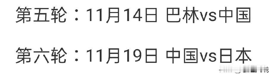 世界杯预选赛第五轮即将开启，同组的5个对手中的最后一个（巴林）主场对中国国足，这