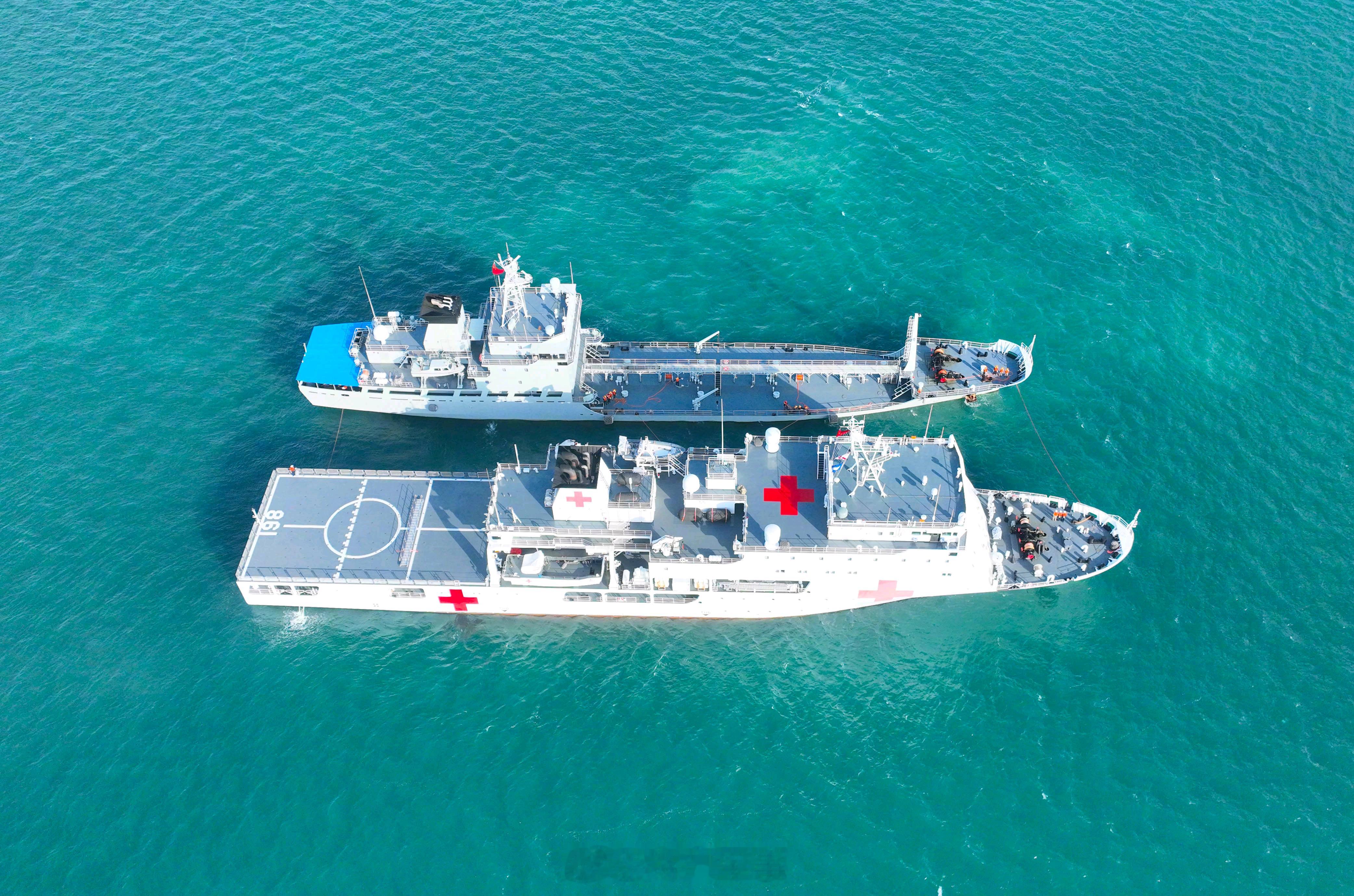 919型医院船，友爱船好图个人比较喜欢的一型医院船烽火问鼎计划中国海军