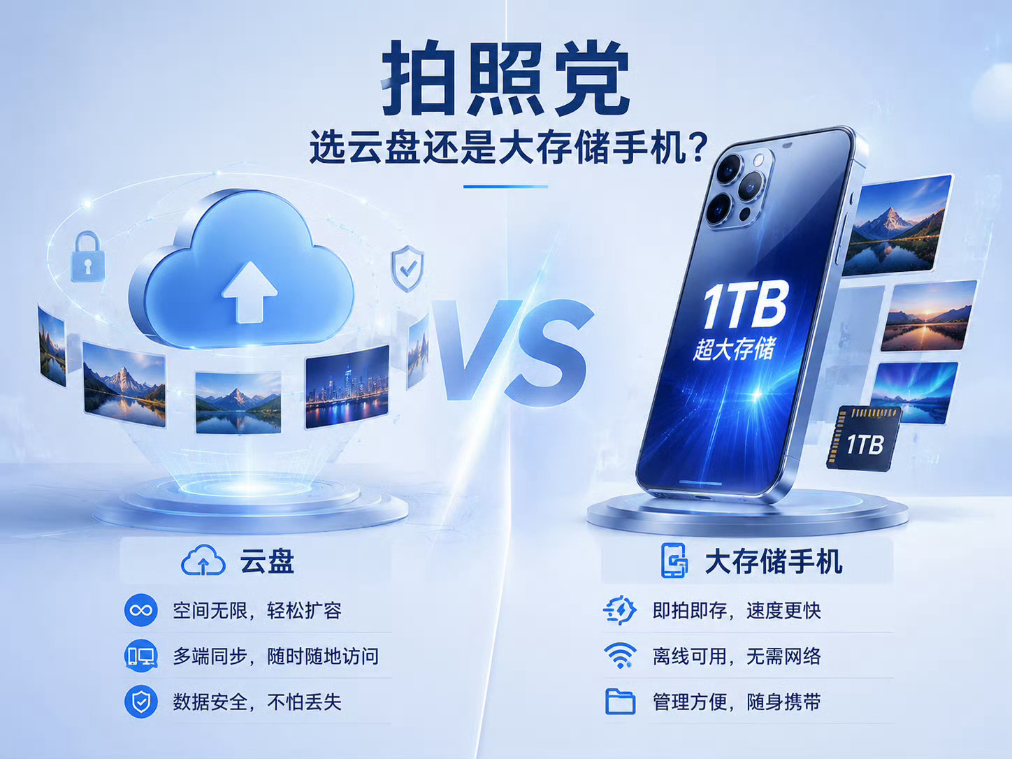 拍照党选云盘还是大存储手机算笔账就懂了📱☁️1TB安卓机现在只要2299元，够