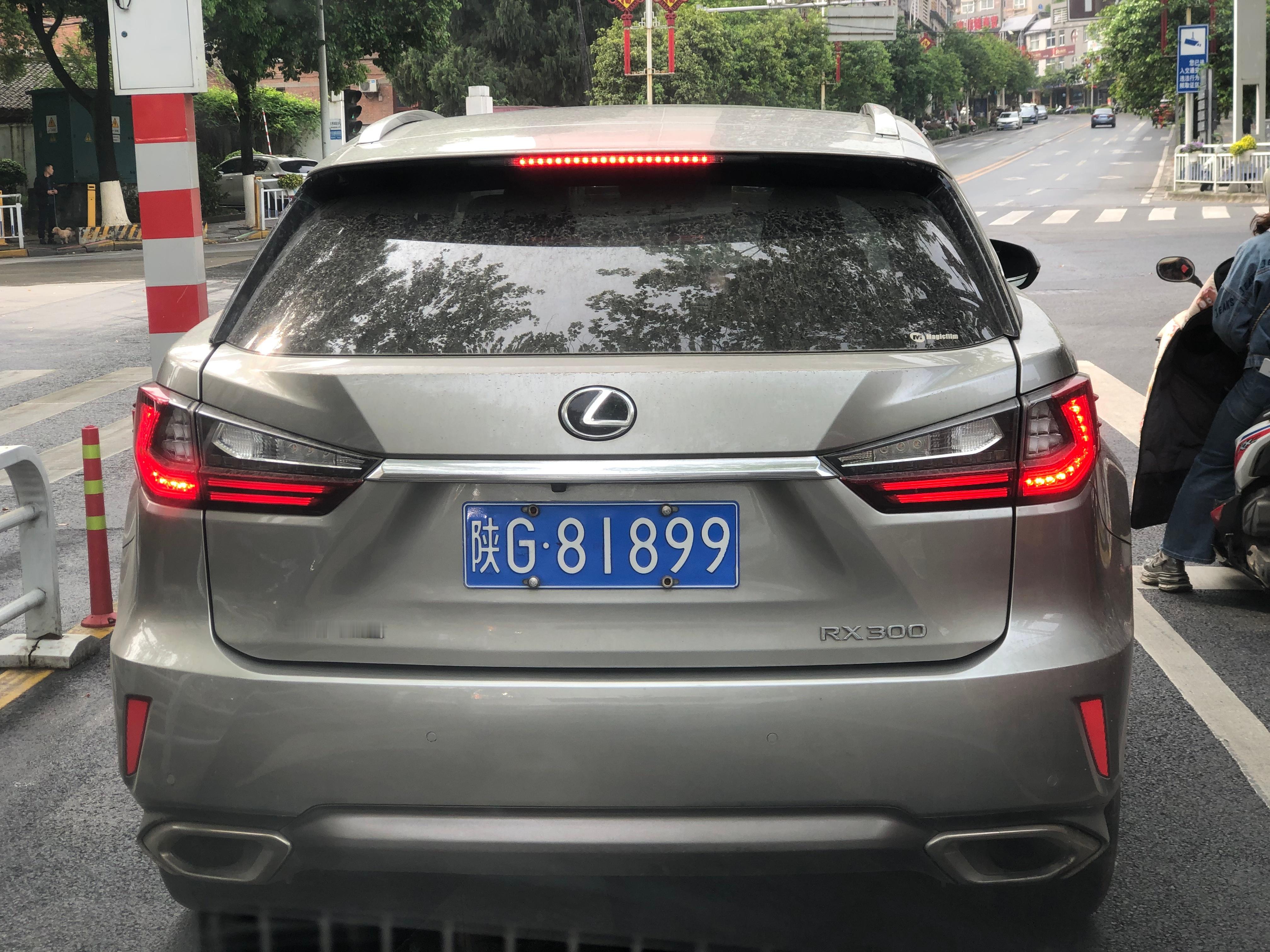 全球车牌 陕G81899雷克萨斯RX300 安康