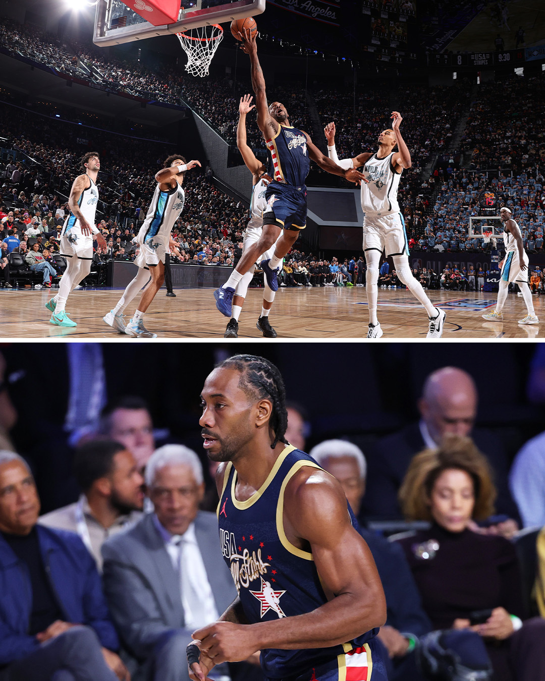 文班亚马绝平失败，阵容看上去最华丽，一上来在文班带领下投入度最高的世界队，两战皆