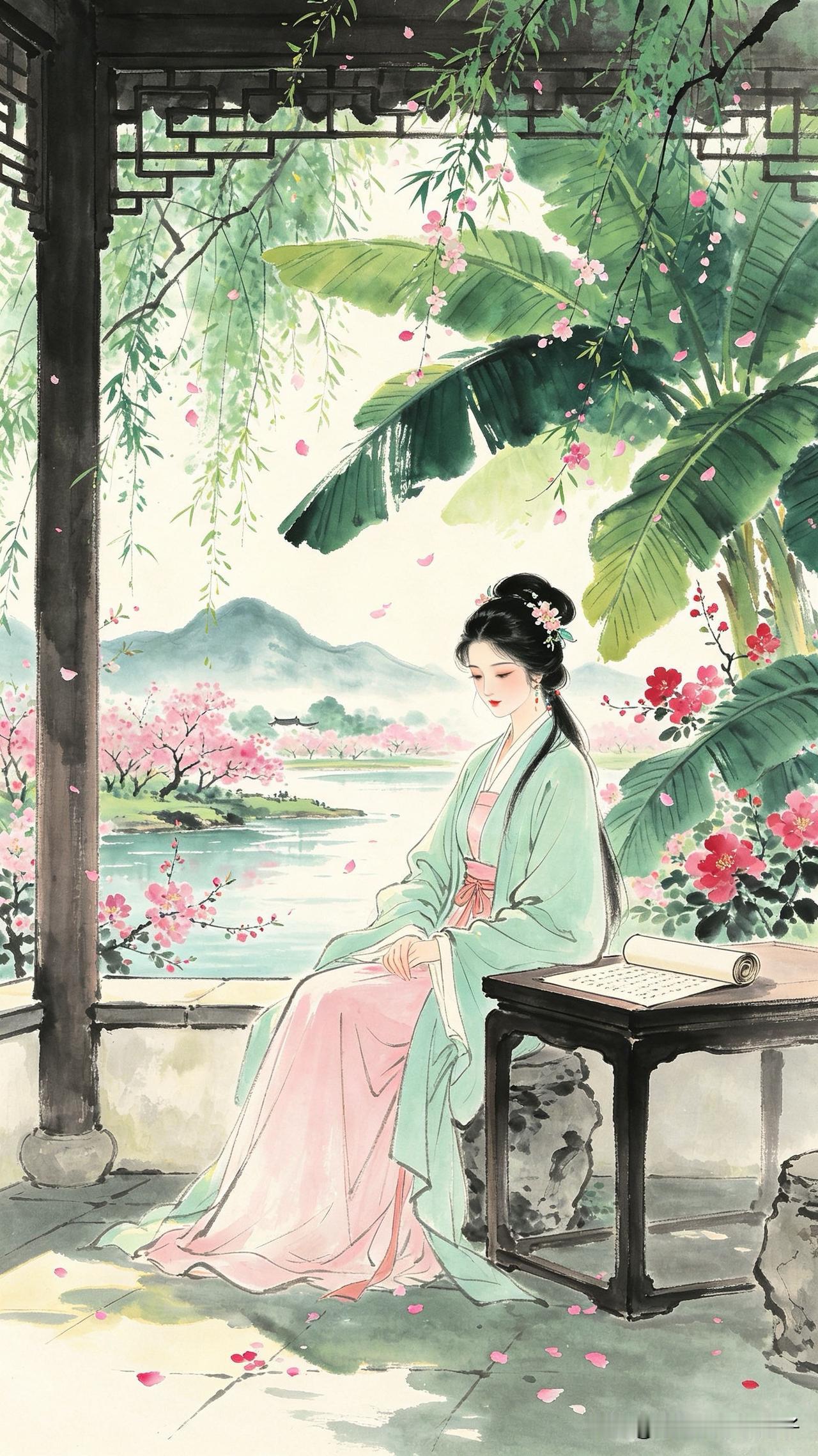 千里江南一纸书，
花开时节问何如。
殷勤莫负东君意，
      
…………请师