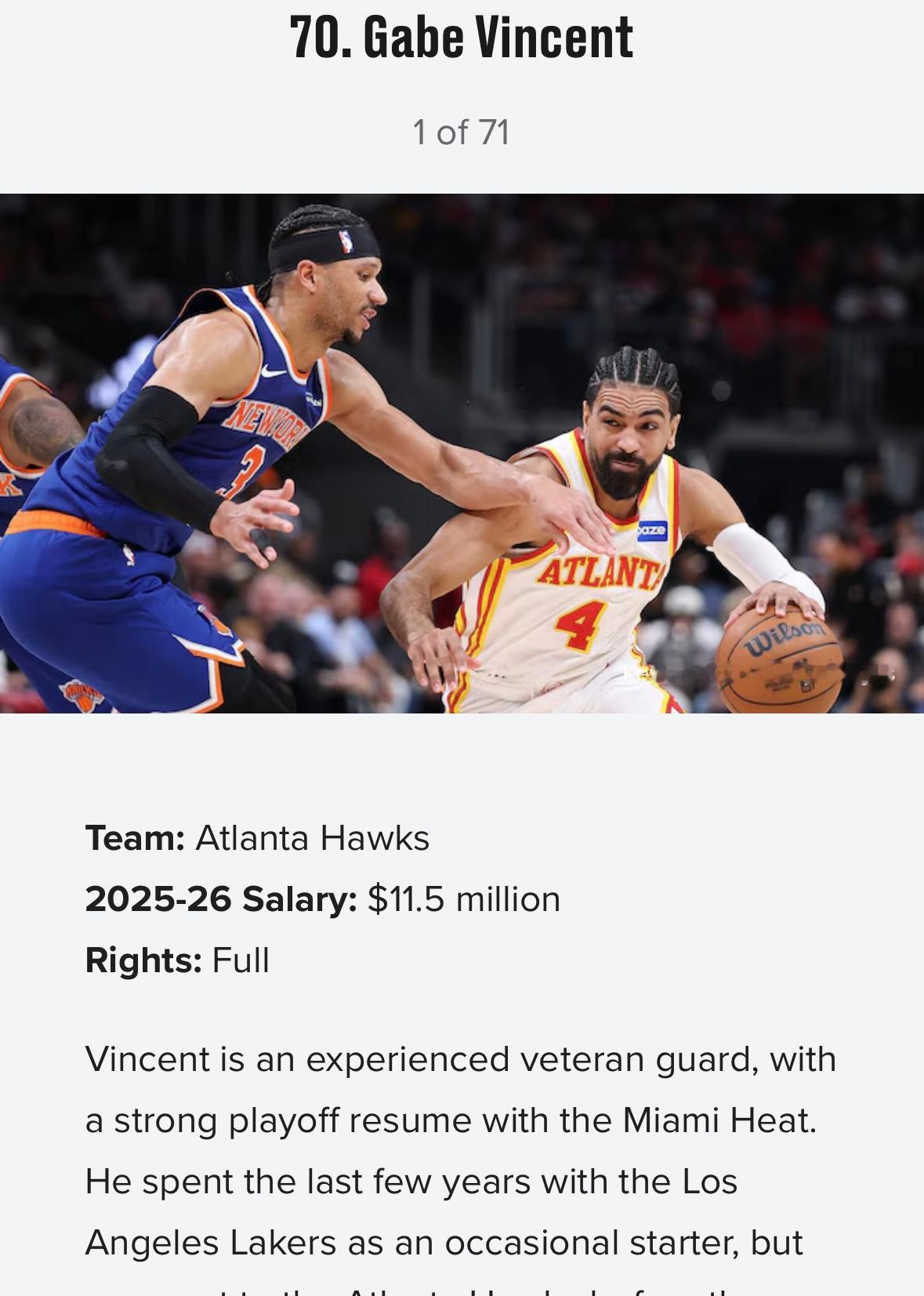 Bleacher Report记者Eric Pincus盘点70位自由球员签约行