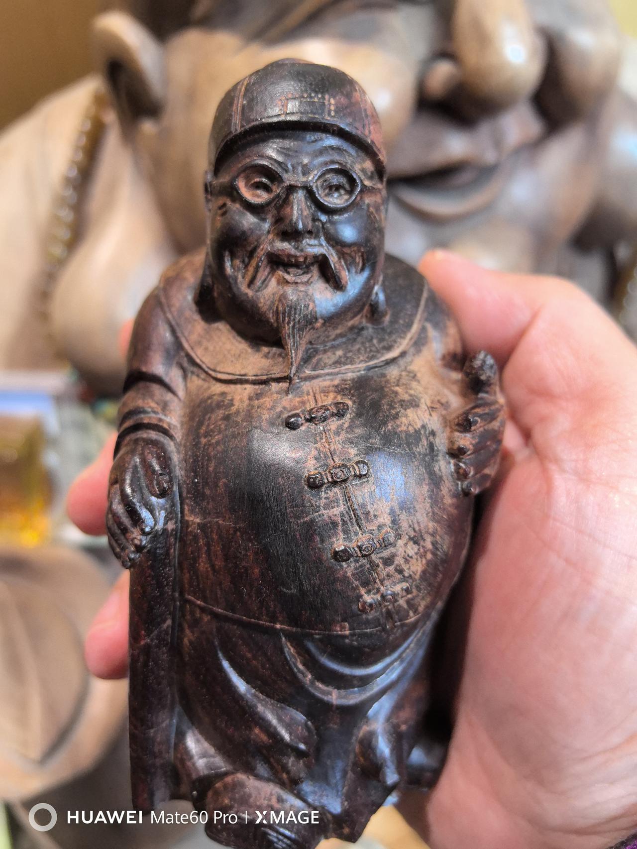 晒图笔记大赛印度小叶紫檀精雕财主老爷