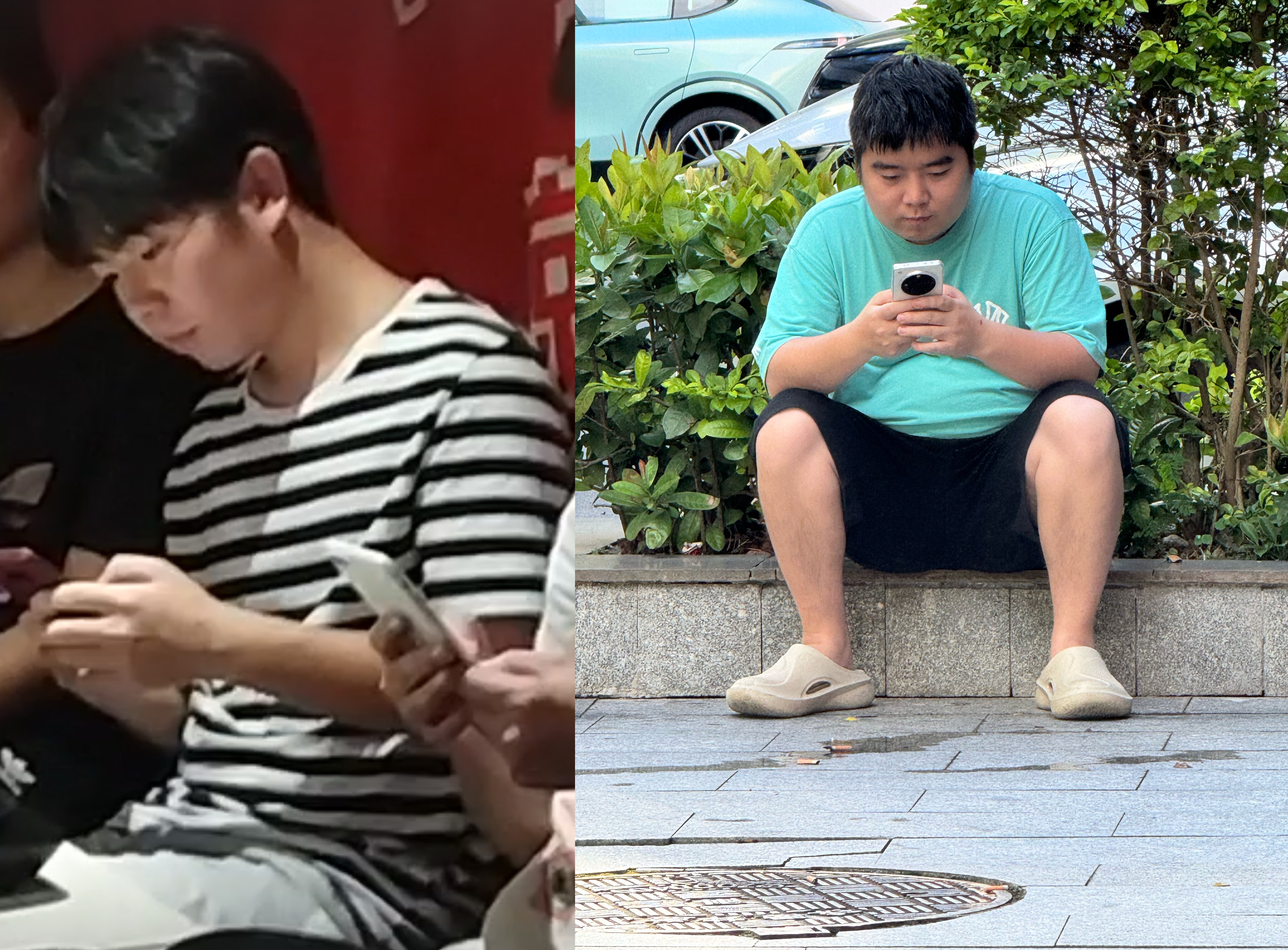 来深圳8年，同事的体重虽然从120斤飙到了180斤，但是对手机的热爱程度，却是丝
