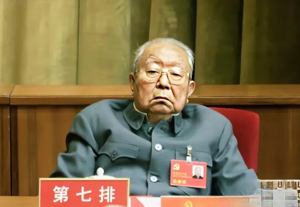 这是2007年在党的十七大，华国锋同志作为特邀代表出席，当时他已经八十六岁高龄。