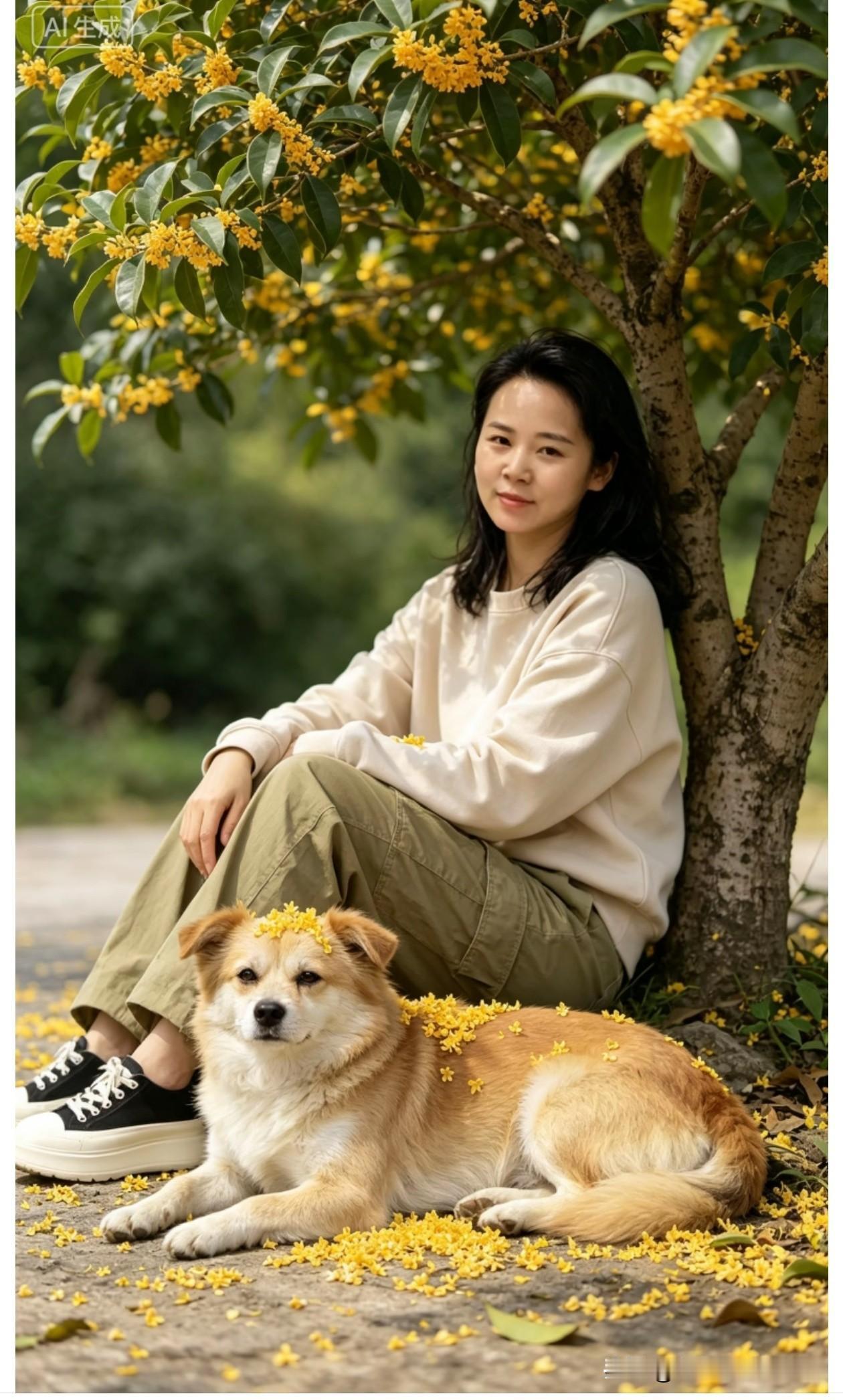 上班路上，正在慢慢悠悠的骑着电动车，欣赏着路旁的鲜花和垂柳。
就听到一只小狗的惊