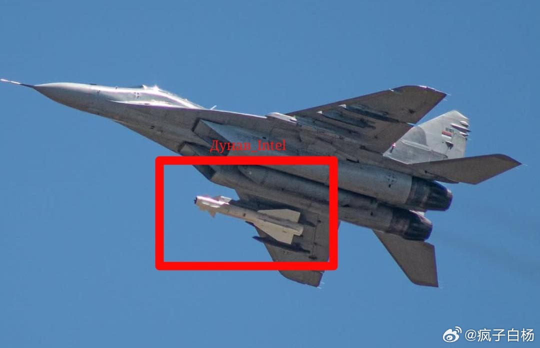 塞尔维亚МиГ-29СМ挂载俄罗斯Х-29ТЭ电视制导空地导弹 