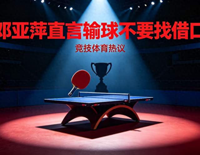 邓亚萍犀利表态：输球别找借口，调整状态本身就是实力
