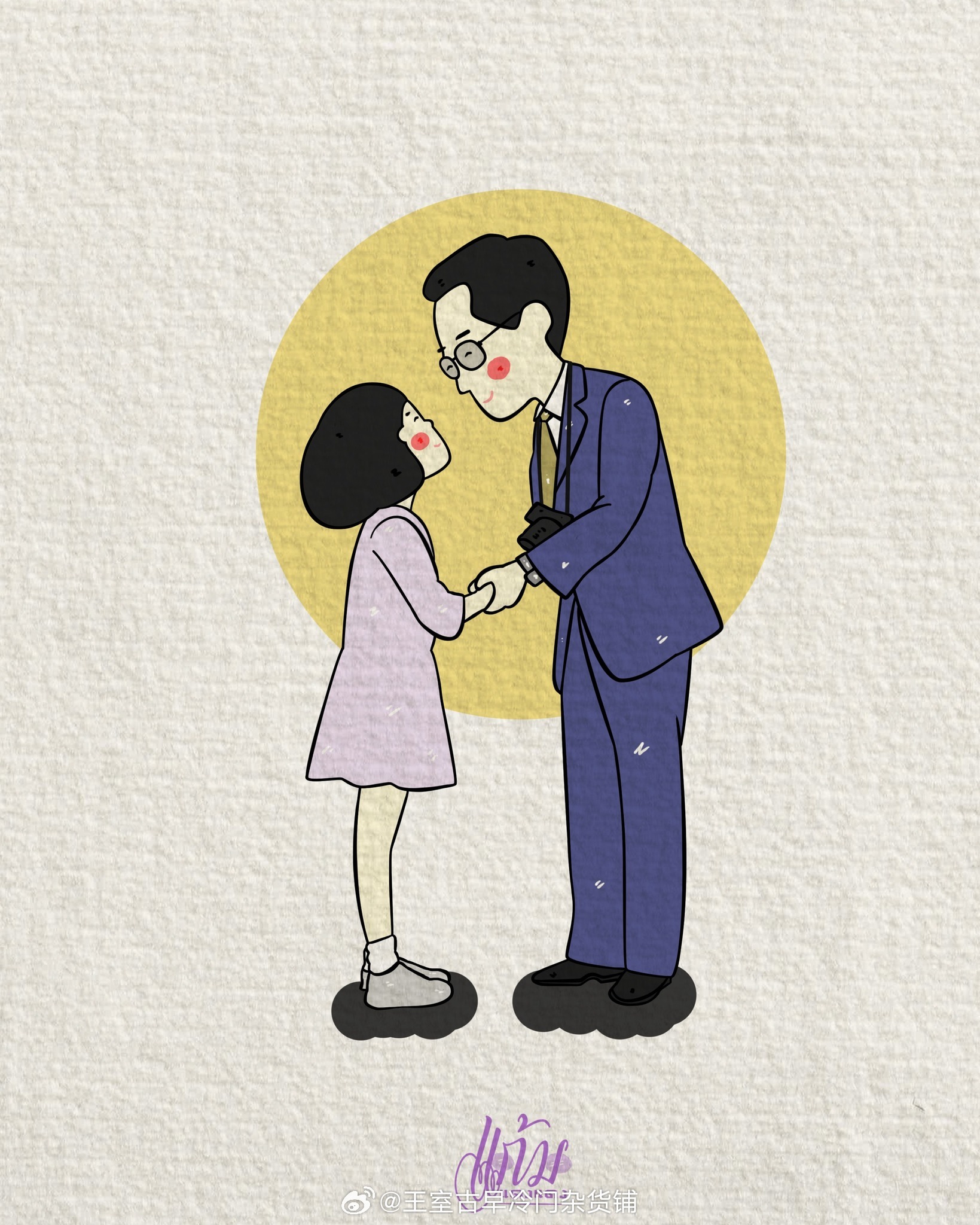 王室王室泰国王室诗琳通 吉拉达学校六十周年校庆时，特别制作的大婶纪念徽章，漫画家