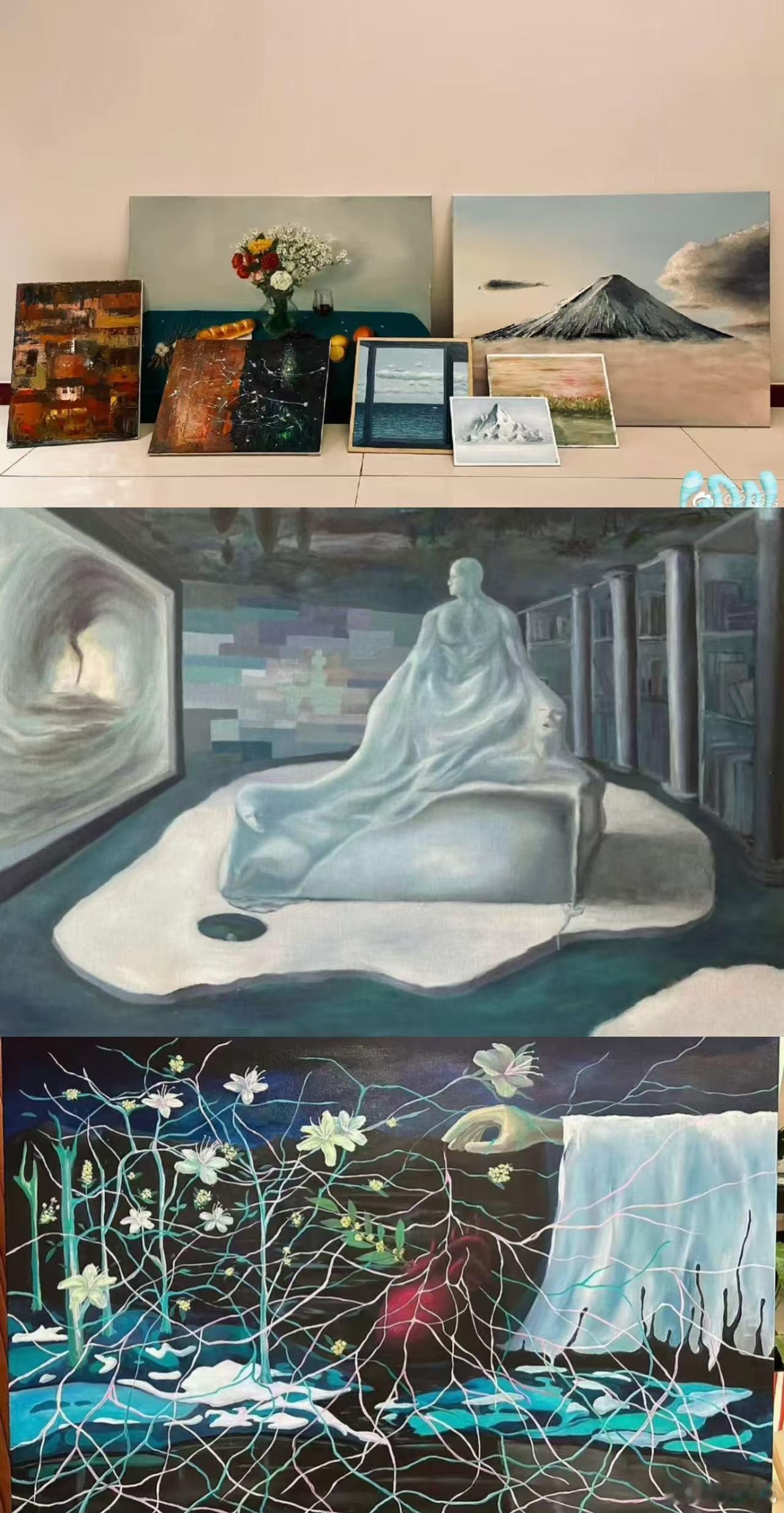 对丞磊是美术生有了实感 丞磊反差感好强，看他演戏霸气十足，眼神可以刀人，私底下文
