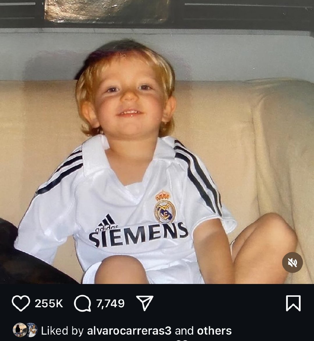 阿尔瓦罗·卡雷拉斯 再次点赞 赫伊森的帖子。👀halamadrid ​​​