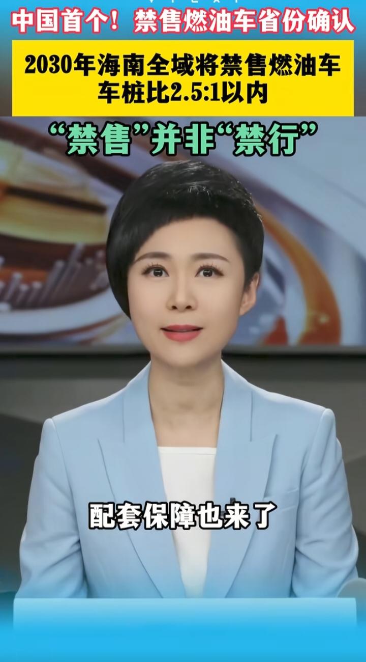 海南官宣2030年禁售燃油车！第一个吃螃蟹的省份，新能源风口真的来了
 
海南正