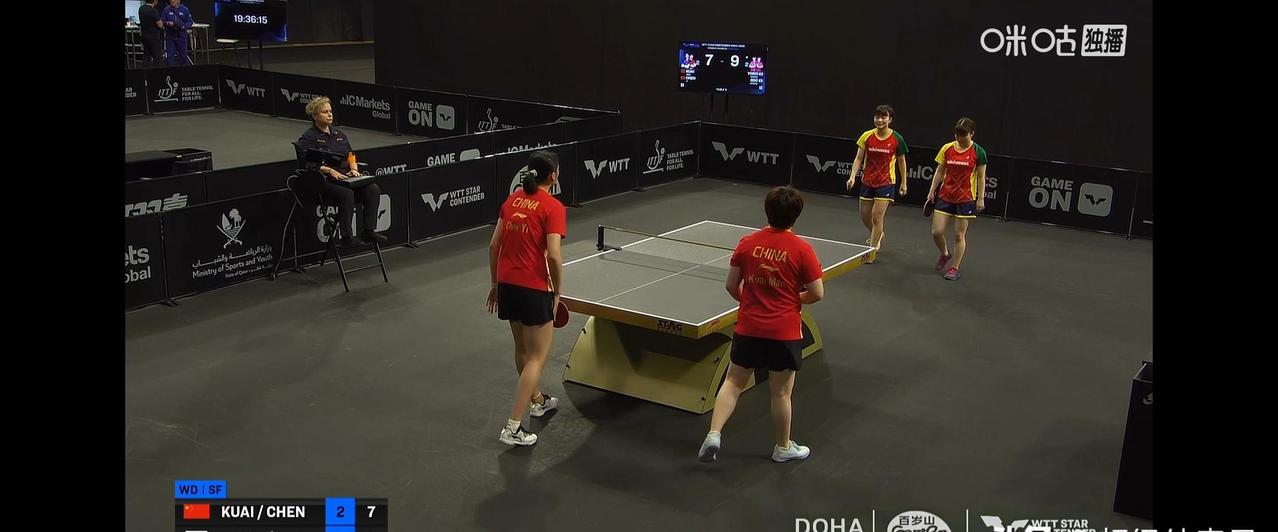 想过男双会输，但是真没想到女双会输日本，陈熠和蒯曼的世界排名比大藤沙月和（名不见