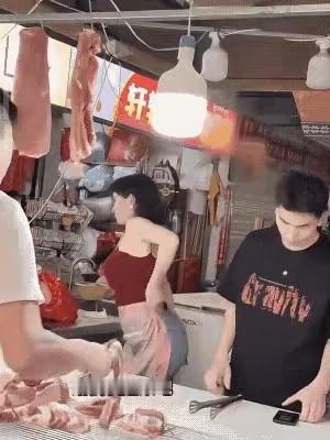 不知道这家肉铺生意好不好？