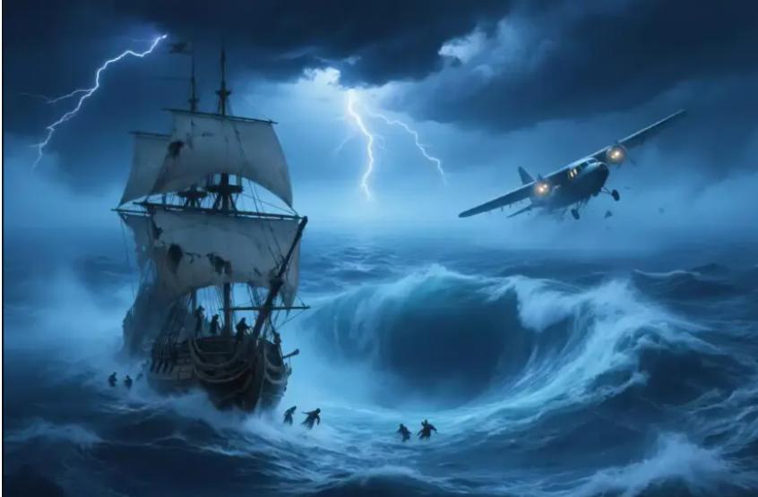 飞机或者船子坠海破碎后，一些破碎的模板或者其他物件为什么不会浮在海面上？如果会浮